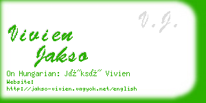 vivien jakso business card